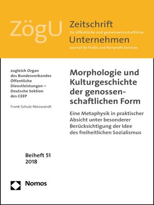 cover image of Morphologie und Kulturgeschichte der genossenschaftlichen Form